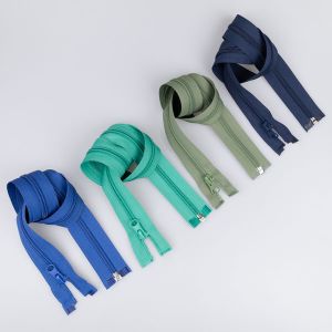 5 mm open-ended zipper with one slider 65 cm / Different shades