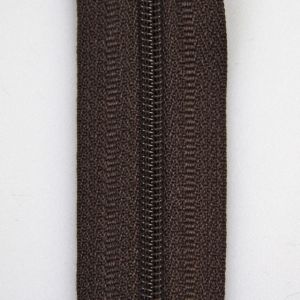 3 mm zip 8 cm / Dark brown 304