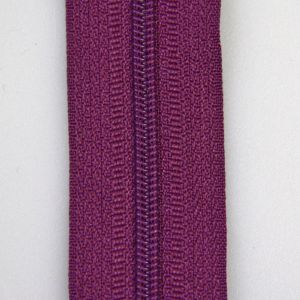 3 mm zip 10 cm / Purplish red 143