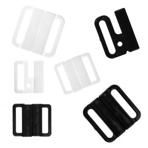 Plastic bikini bra fastener / Different  sizes / Different shades