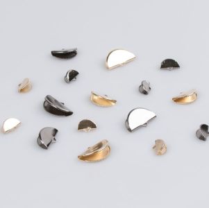 Ribbon end clasps / Different sizes / Different shades