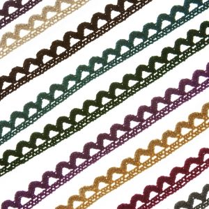 Cotton lace 13 mm / Different shades