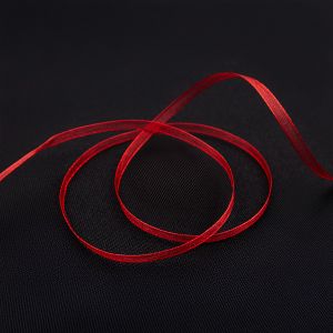 Organza ribbon 3 mm / red 148