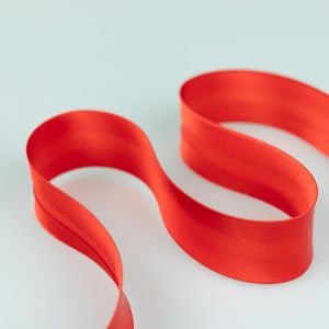 Satin bias binding 19 mm / 47 Red