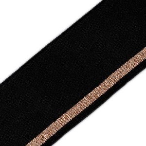 Ribbing / Black with a golden stripe