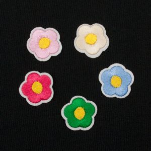 Iron-on motif / Flower / Different shades
