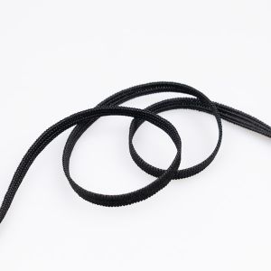 Elastic with 40% latex 6 mm / black