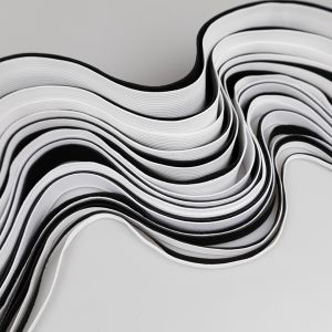 Soft elastic / Different widths / Black and white