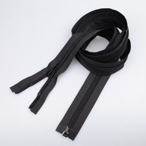 10 mm Zipper S10 open-ended 150 cm / 332 Black