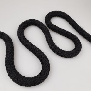Cotton cord smooth 16 mm / Black 332