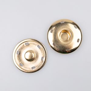 Sew on metal Snap Fastener 35mm / gold