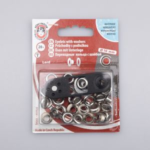 Eyelets "LORD" 5/10 mm 20 sets / nickel
