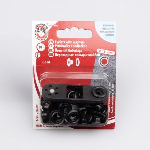 Eyelets "LORD" 7/13 mm 20 sets / oxide blaCK