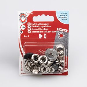 Eyelets "LORD" 7/13 mm 20 sets / Nickrl