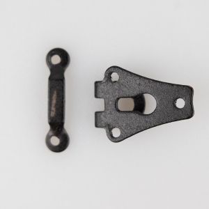 Skirt and trouser hook 14x19 mm / oxide black
