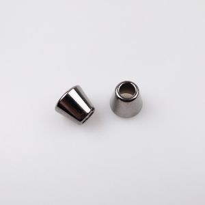 Metal cord end 8 mm cone / nickel black