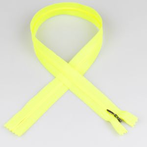 Closed end invisible zip 60 cm / Fluorescent Yellow 229