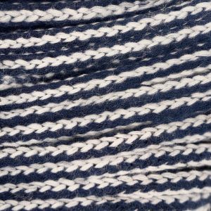 Cotton jacket string 5 mm / Black-White 332-101