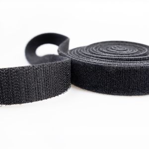 Velcro tape 20/3 mm / Black