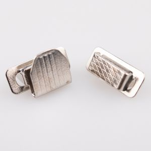 Skirt and trouser hook 12x18 mm 4 parts / nickel