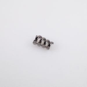Metal spiral cord end 5 mm / NIckel Black