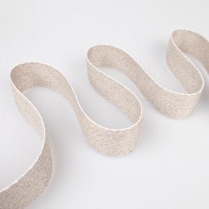 Herringbone twill tape trim 30 mm / Linen