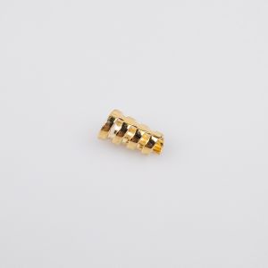 Metal spiral cord end 5 mm / Gold