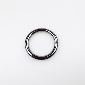 Metal ring 38/6 mm / Nickel black