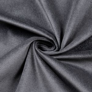 Cotton Curtain Velvet / Black