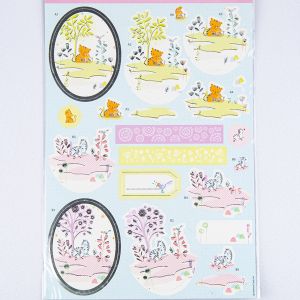 Foiled Decoupage / Tiger Baby