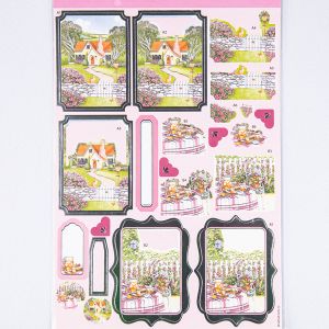 Foiled Decoupage / Springtame Cottage
