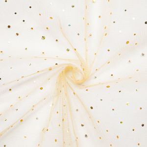 Tulle with sequins / Gold