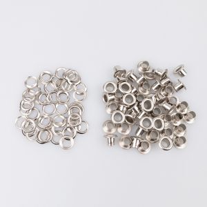 Eyelets 50 pcs / 4 mm / Silver