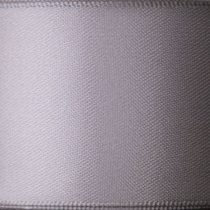 Double-sided satin ribbon 50 mm / 0017 Metal Grey