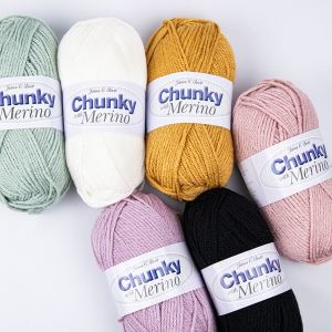 Yarn James C. Brett Chunky with Merino 100 g / Different shades