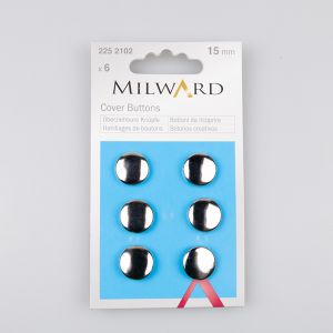 Buttons that can be covered with textile / 15 mm (6 pcs)
