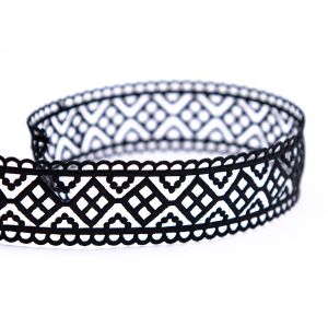 Die-cut ribbon / Black