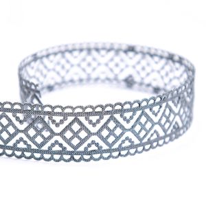Die-cut ribbon / Pearl Grey