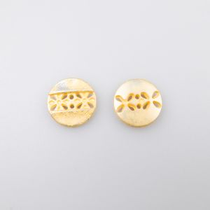 Plastic button 18 mm / Yellow