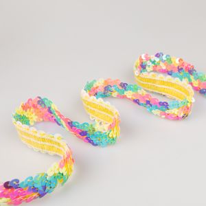 Stretch sequin 30 mm / Multi
