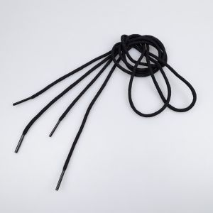 Boot lace / Round / 1000 cm / 332 Black