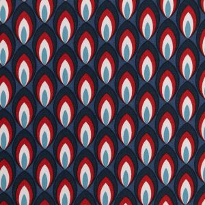 Printed viskoze Amenti Mayotte /  / Rouge