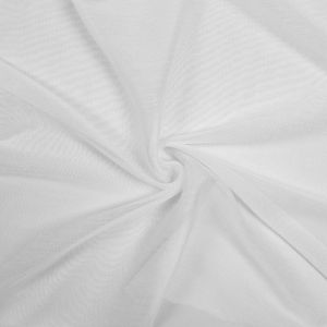 Curtain voile with leadband Melon / White