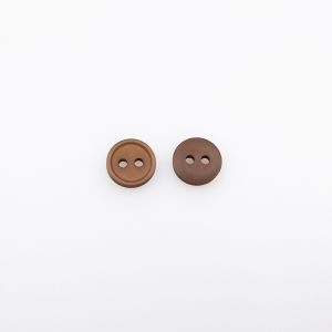 Simple button 10 mm / Brown