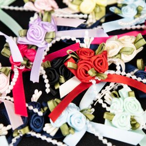 Bow with Rose and Pearls / Different shades