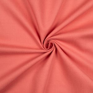 Linen and cotton blend fabric / Coral
