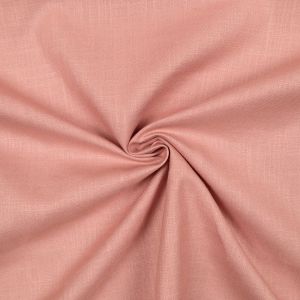 Linen curtaining fabric / Rose