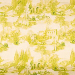 Linen curtaining fabric Anastacia / Citron