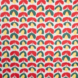 Cotton poplin / Abstract flower