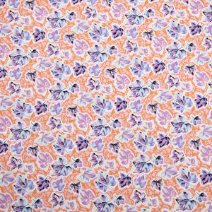 Cotton poplin / Floating leaves
